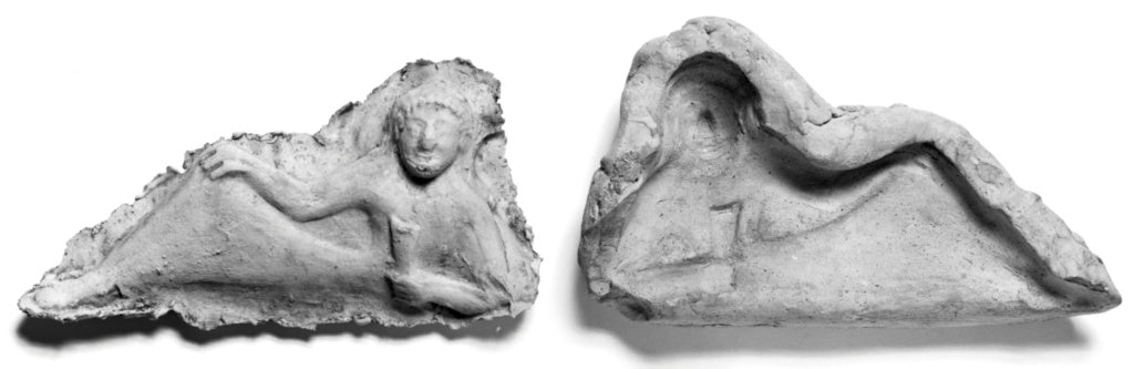 Unknown:Mold for the Figure of a Reclining Male Symposiast, Poster Print Wall Art