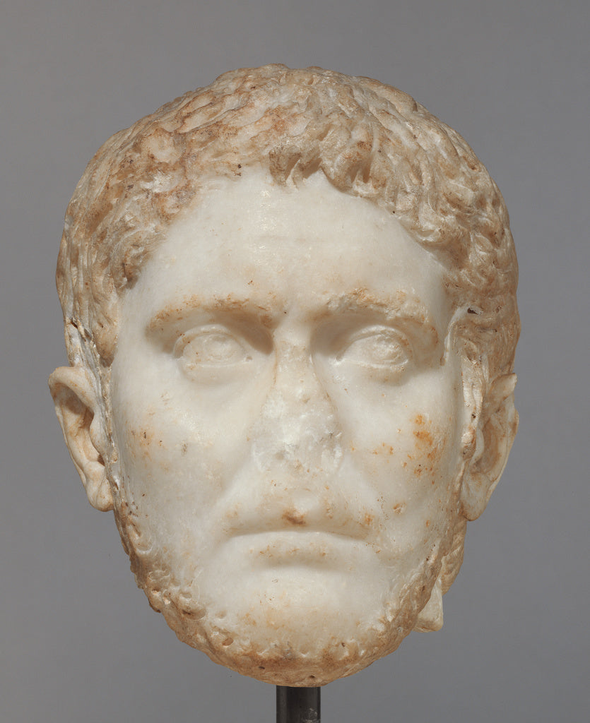 Unknown:Portrait Head of a Man, Poster Print Wall Art