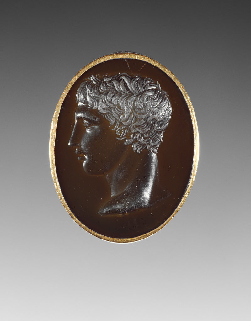 Unknown:Engraved Gem Inset Into a Ring, Poster Print Wall Art