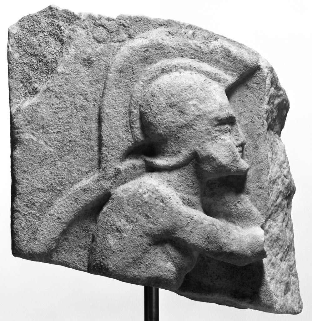 Unknown:Relief of a Hoplitodromos, Poster Print Wall Art