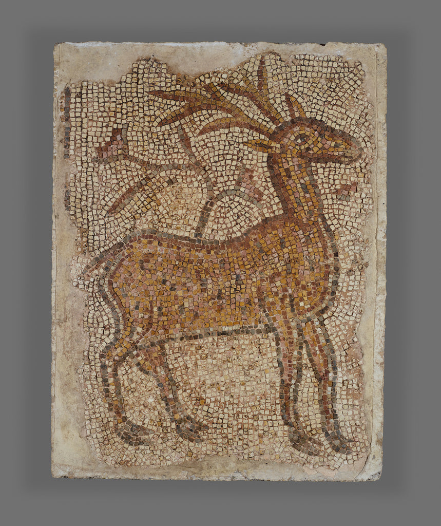 Unknown:Mosaic Fragment with Stag, Poster Print Wall Art
