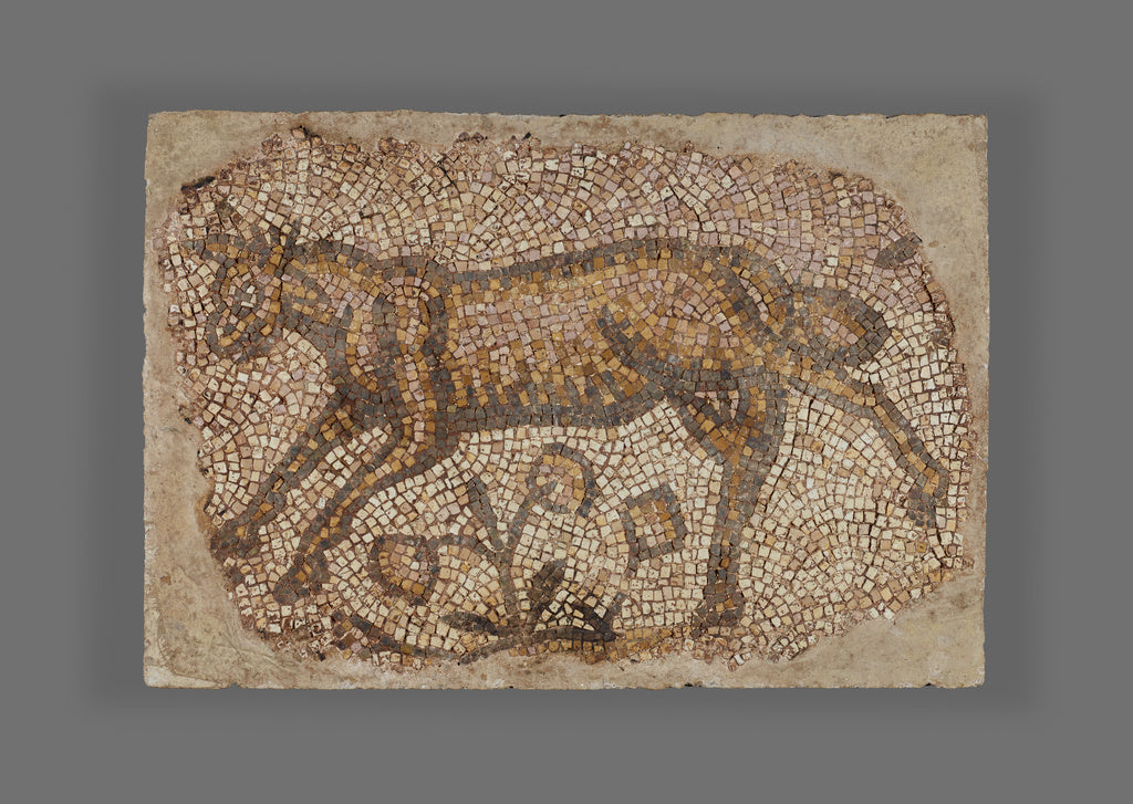 Unknown:Mosaic Fragment of Bull, Poster Print Wall Art