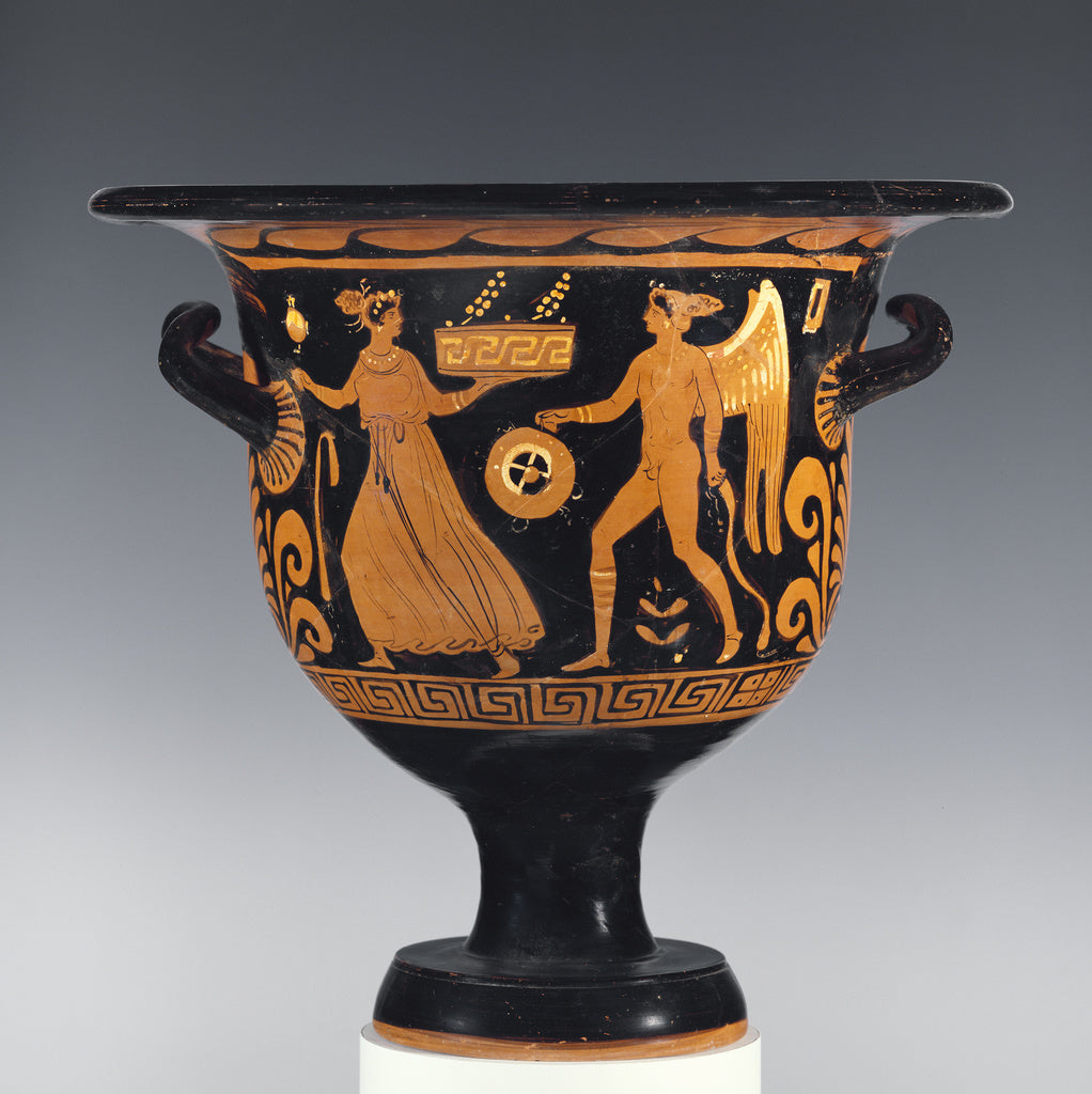 Como Group Ic:Apulian Red-Figure Bell Krater, Poster Print Wall Art