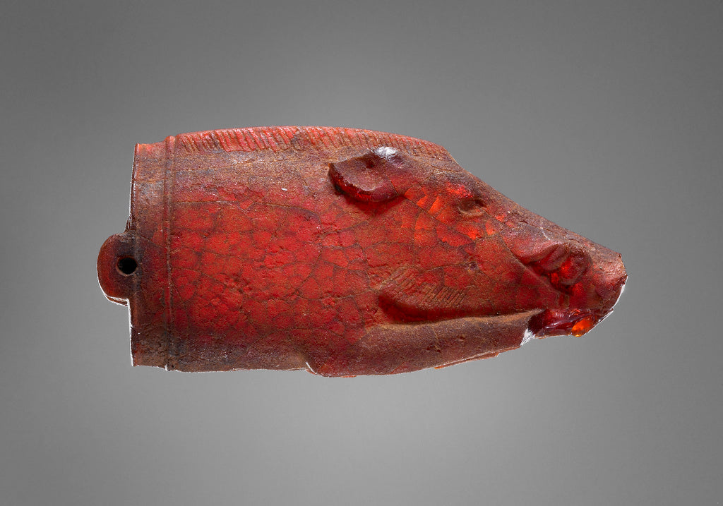 Unknown:Pendant: Foreparts of a Recumbent Boar, Poster Print Wall Art