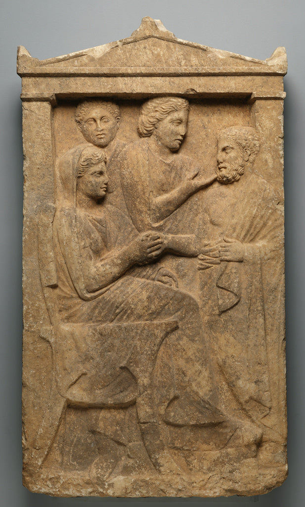 Unknown:Grave Naiskos of Sime, Poster Print Wall Art