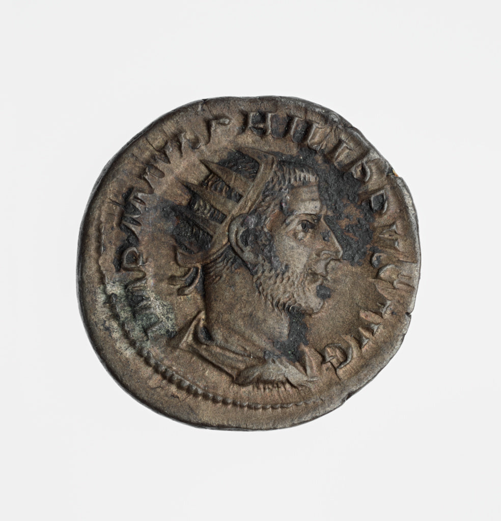 Unknown:Antoninianus of Philip the Arab, Poster Print Wall Art