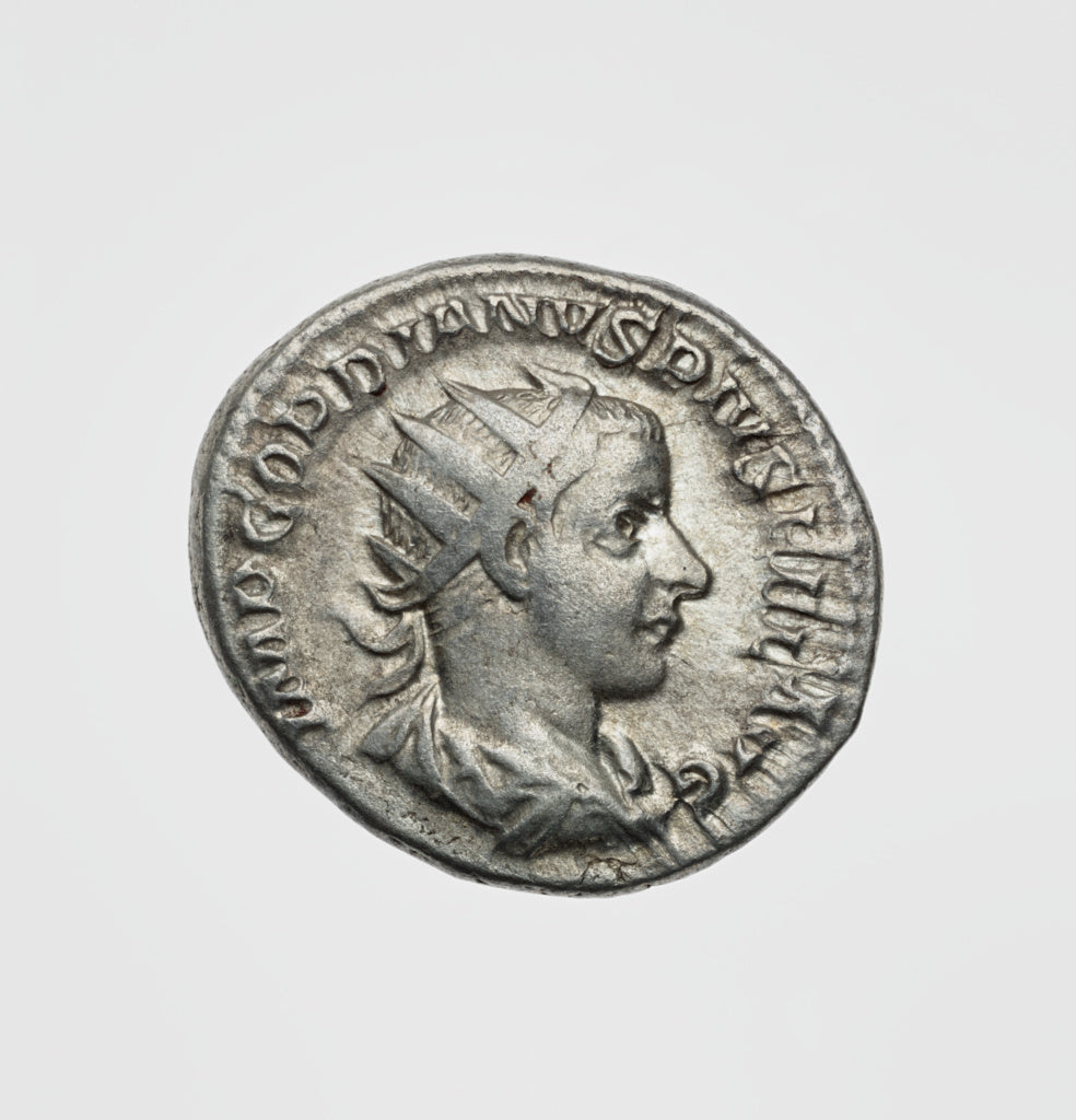 Unknown:Antoninianus of Gordian III, Poster Print Wall Art