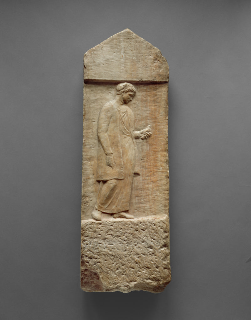 Unknown:Grave Stele of Myttion, Poster Print Wall Art