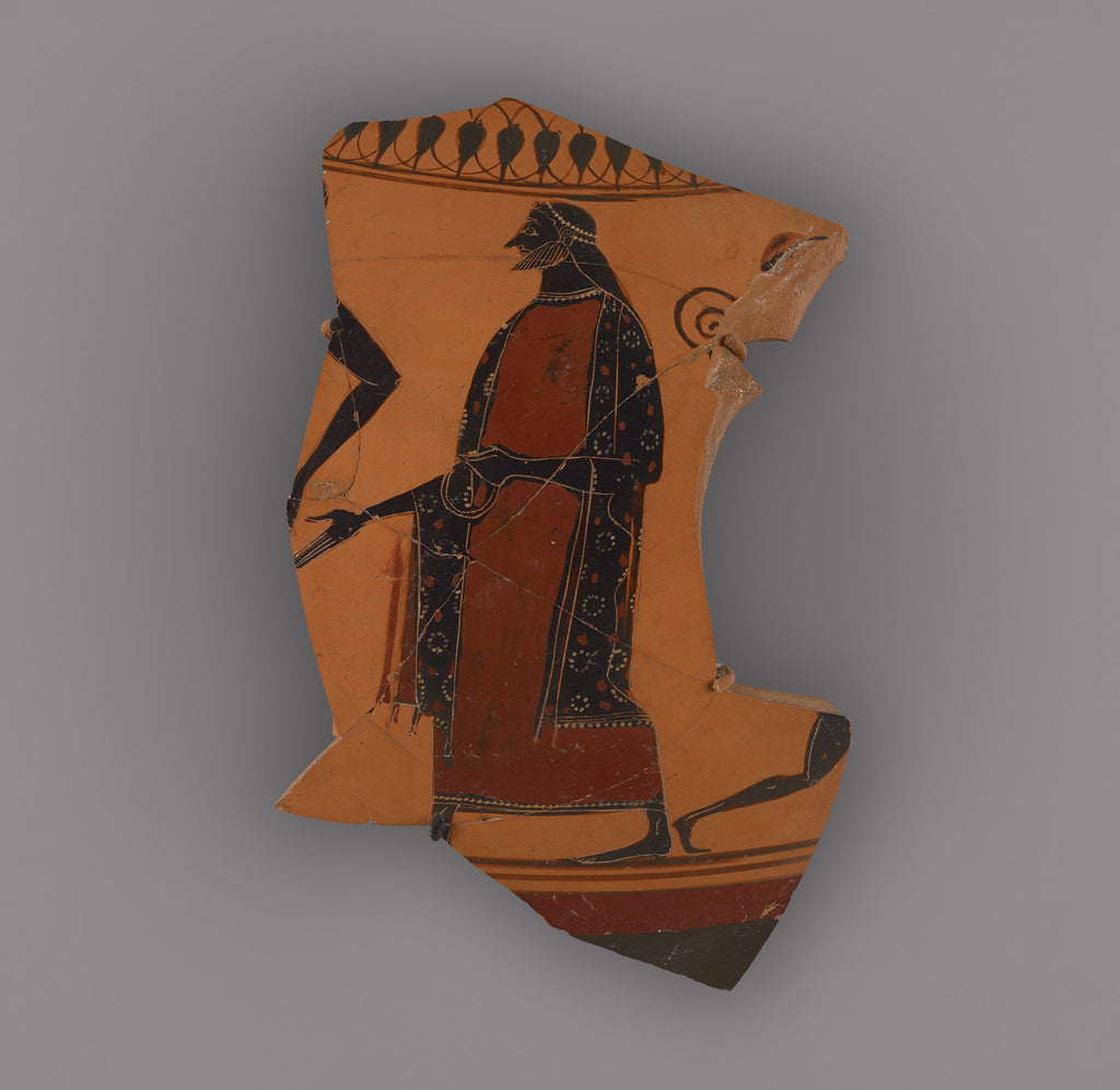 AffecterAttributed to:Attic Black-Figure Neck Amphora Fragme, Poster Print Wall Art
