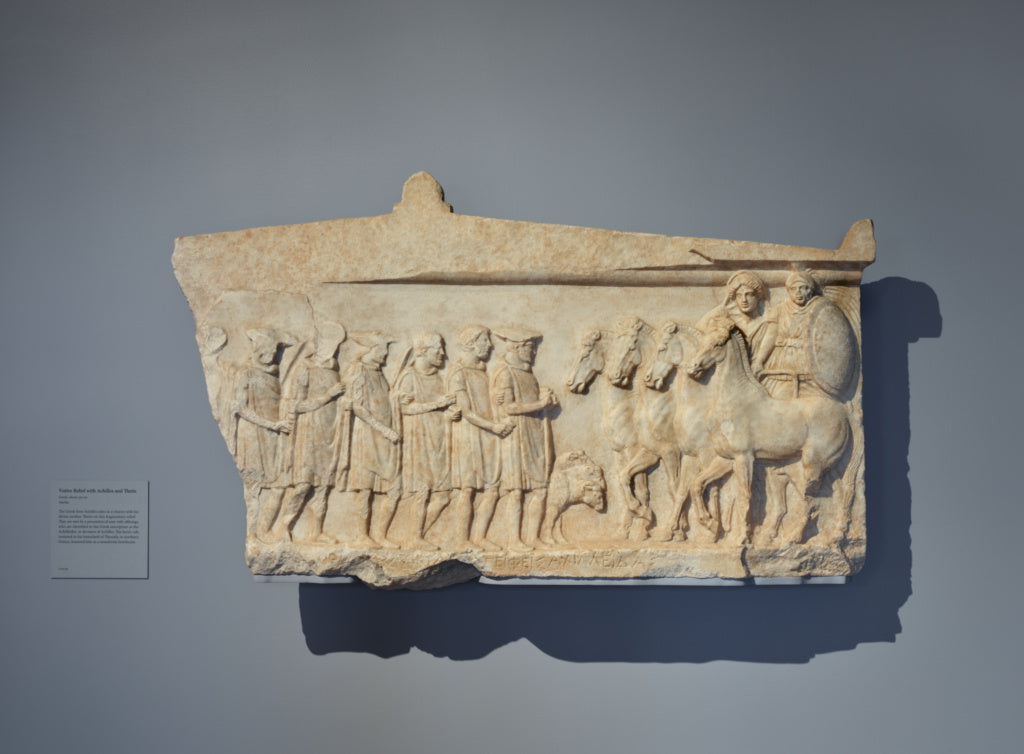Unknown:Votive Relief to Achilles and Thetis, Poster Print Wall Art