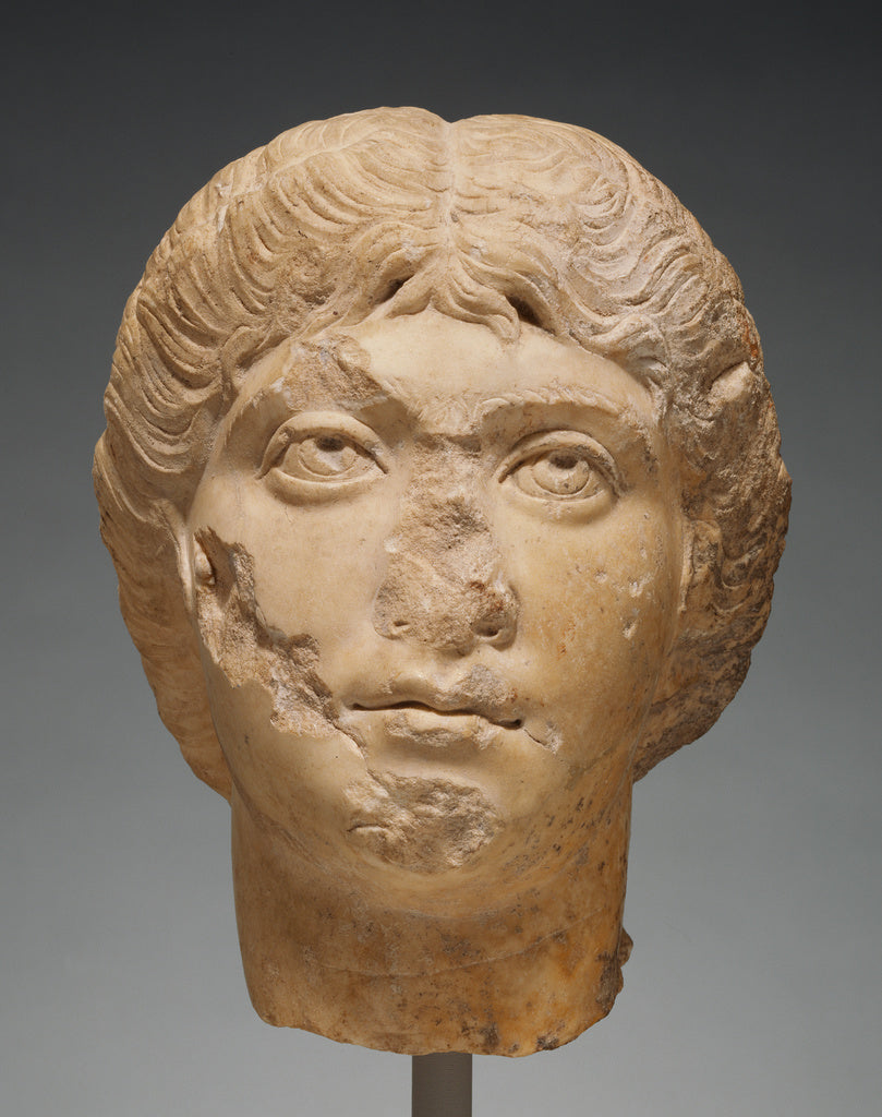 Unknown:Portrait Head of Faustina Minor, Poster Print Wall Art