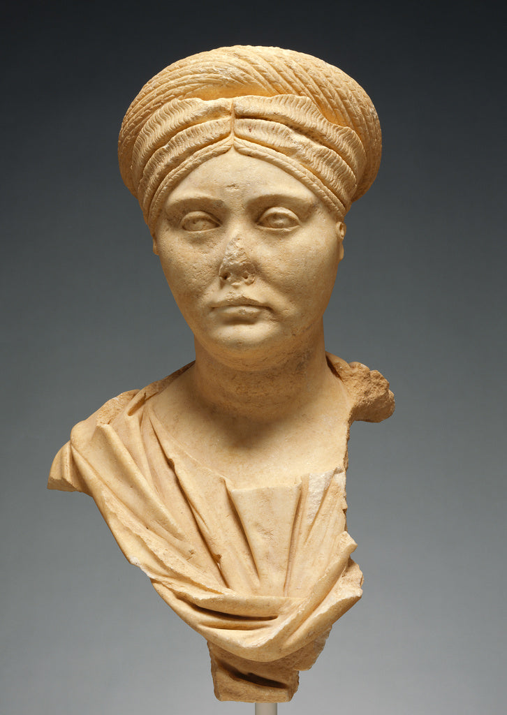 Unknown:Portrait Bust of a Roman Matron, Poster Print Wall Art