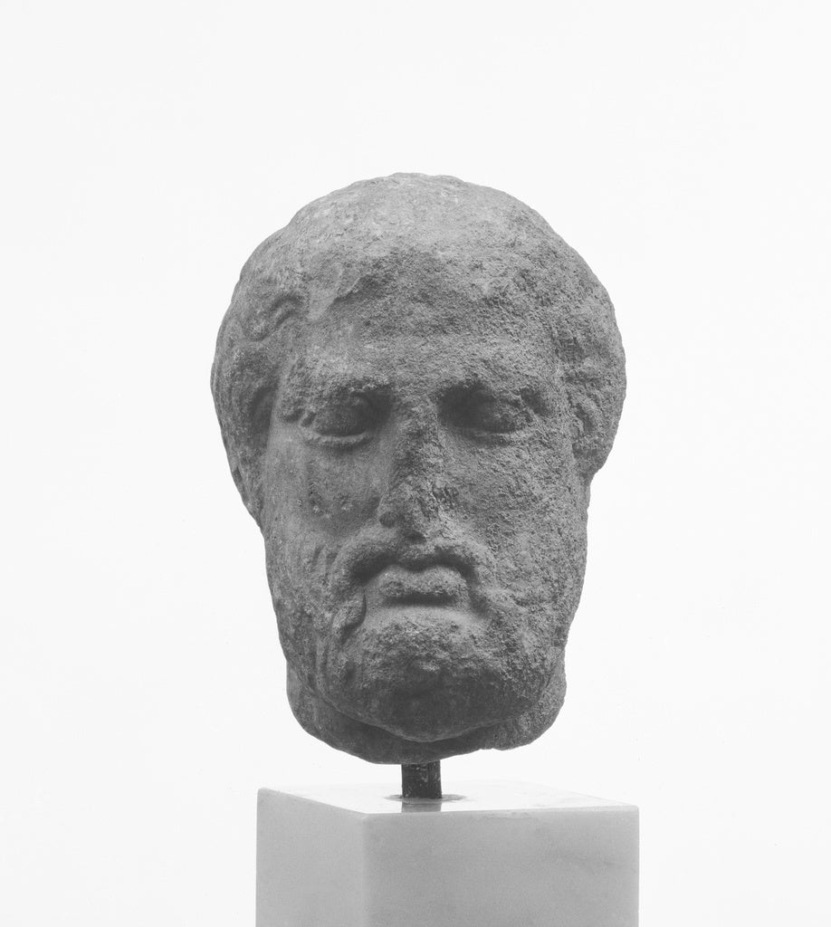 Unknown:Head of a Bearded Man, Poster Print Wall Art