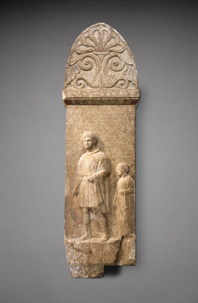 Unknown:Grave Stele of Poseides, Poster Print Wall Art