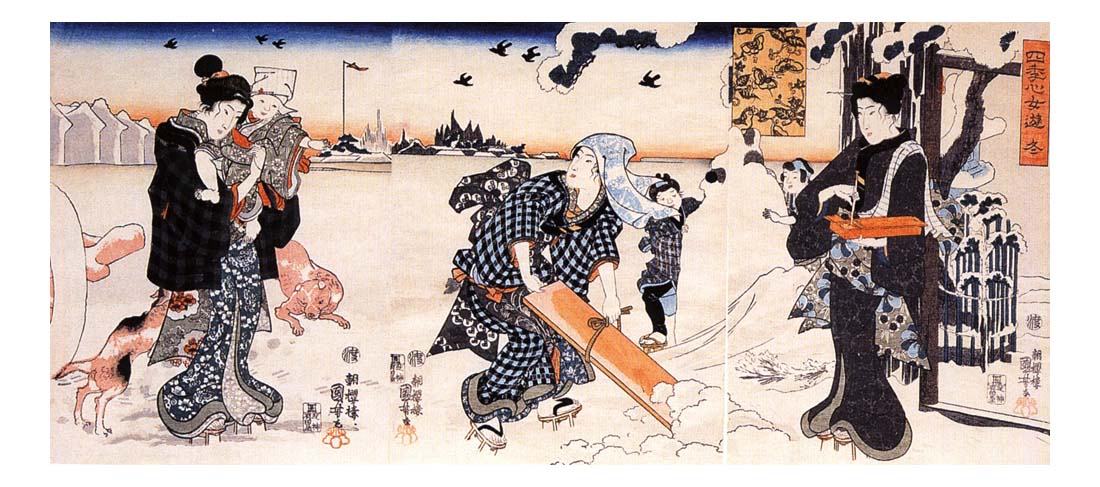 010560, historic, vintage ukiyo-e Japan artwork,12x8"(A4) Poster Print