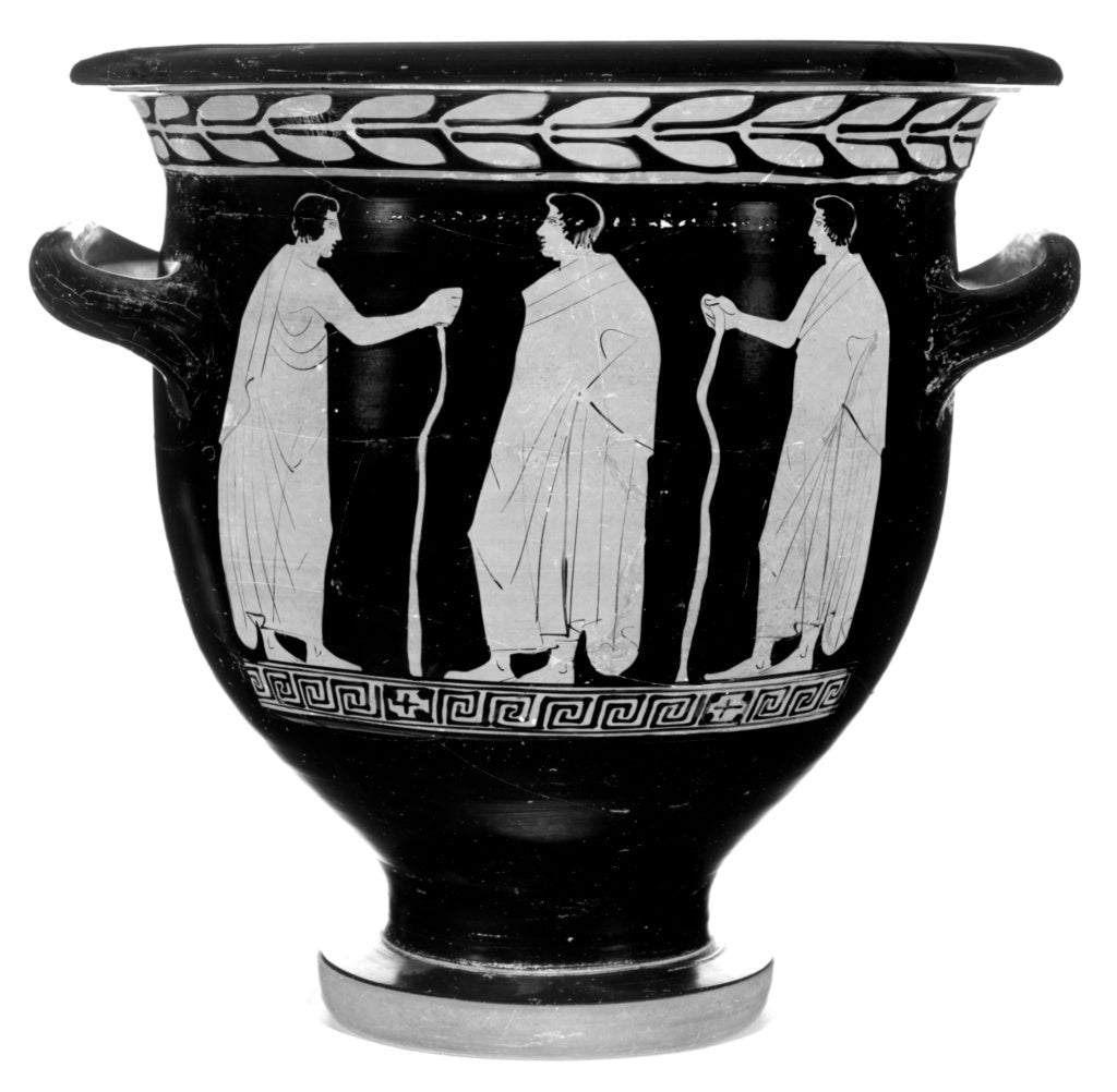 Pisticci Painter:Lucanian Red-Figure Bell Krater, Poster Print Wall Art