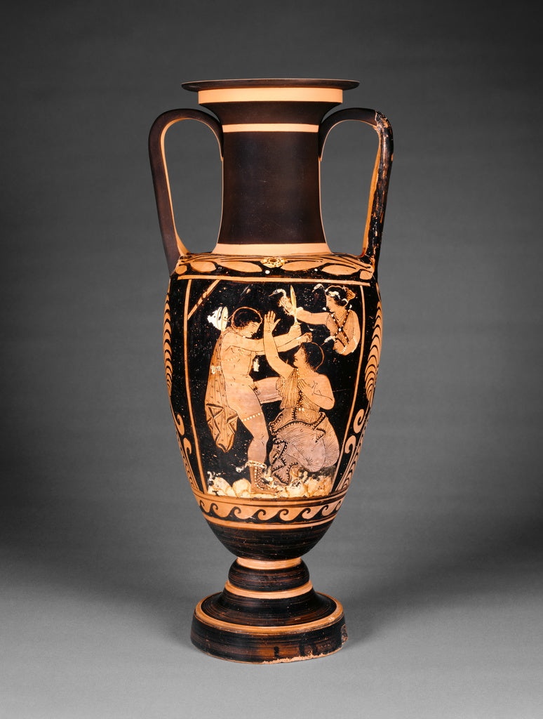 AsteasAttributed as close to:Paestan Red-Figure Neck Amphora, Poster Print Wall Art