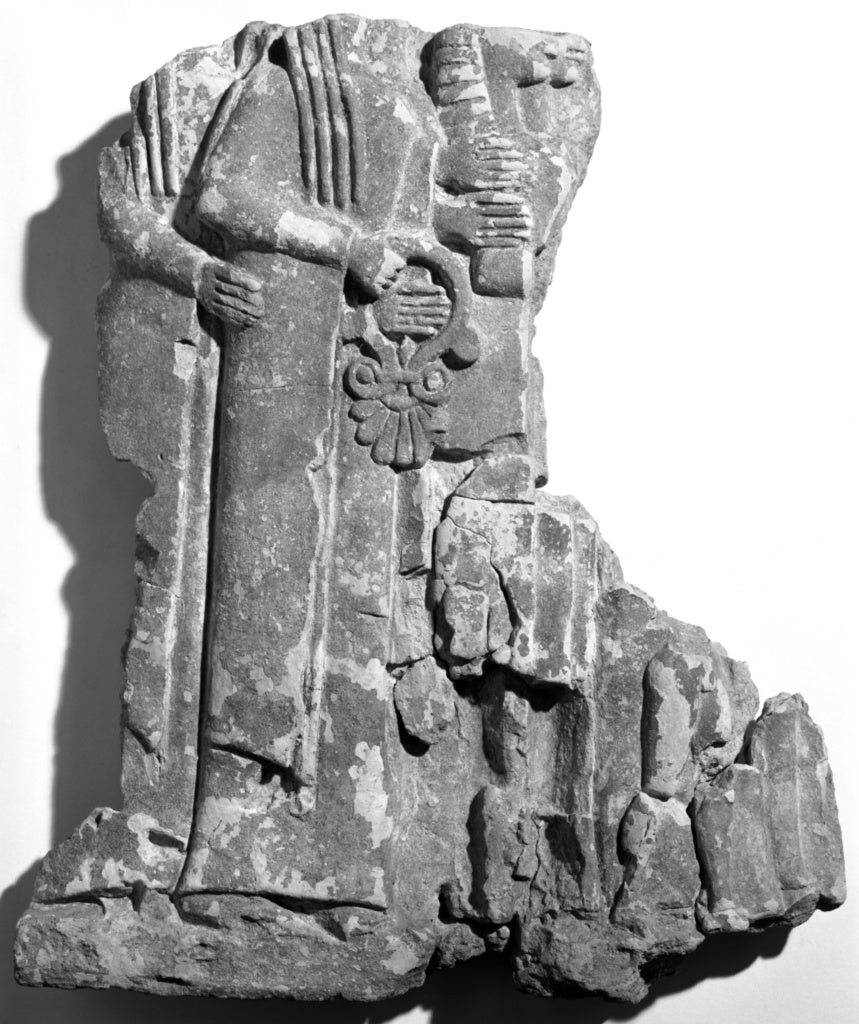 Unknown Artist:Greek Relief Fragment, Poster Print Wall Art