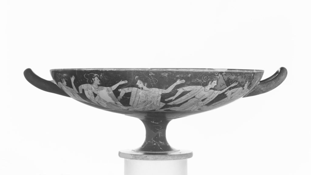 Unknown:Red-Figure Cup (and 1 detached fragment), Poster Print Wall Art