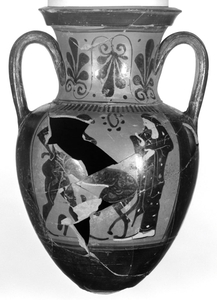Unknown:Attic Black-Figure Neck Amphora, Poster Print Wall Art
