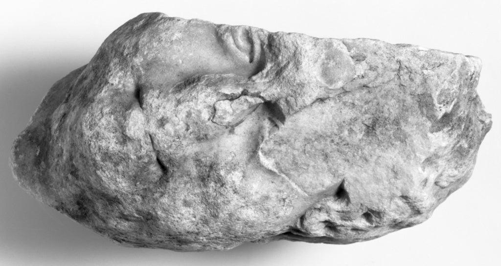 Unknown:Roman Portrait Head Fragment, Poster Print Wall Art