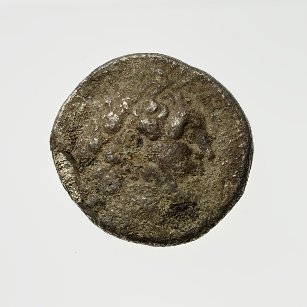 Unknown:Tetradrachm with Ptolemy (II, XII or XIII), Poster Print Wall Art