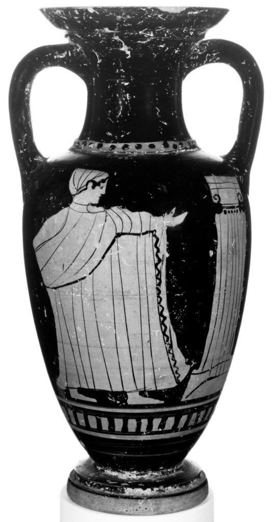 Owl Pillar GroupAttributed to the:Campanian Neck Amphora, Poster Print Wall Art