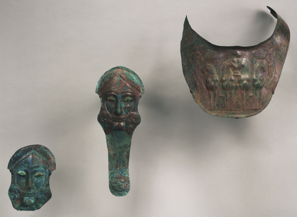 Unknown:Group of Armor for Horses: Prometodpidia (2) and Bre, Poster Print Wall Art