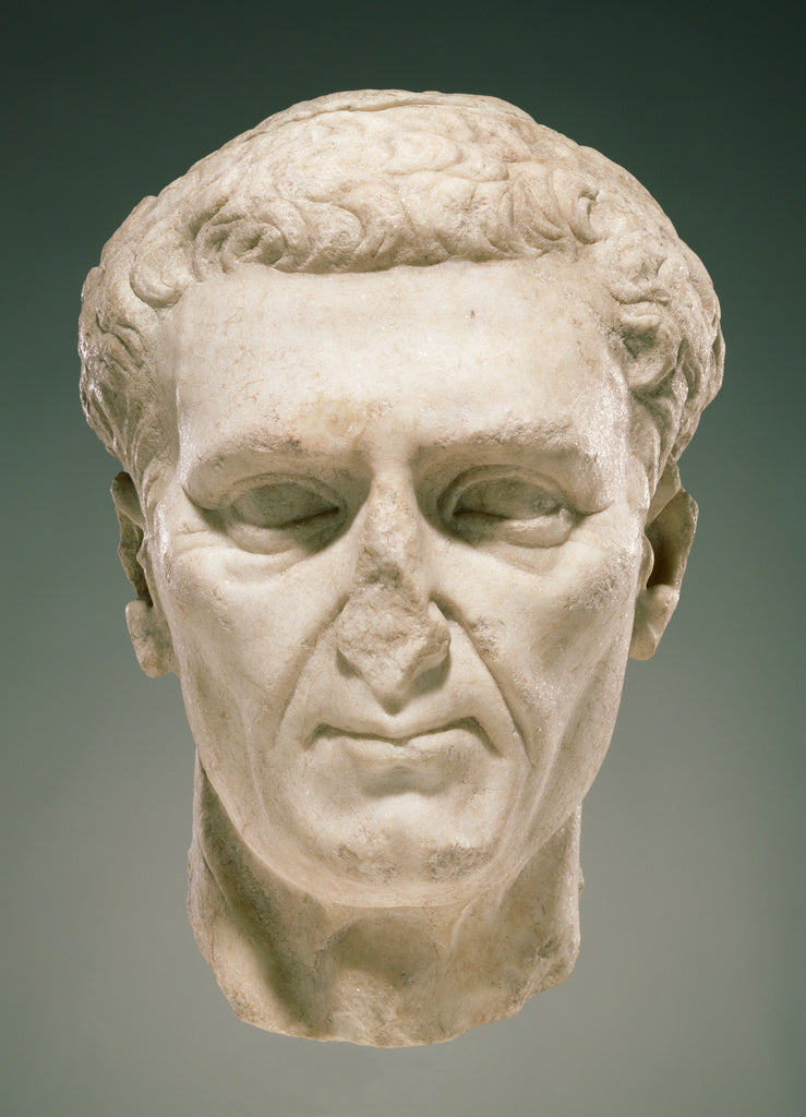 Unknown:Portrait Head of Nerva, Poster Print Wall Art