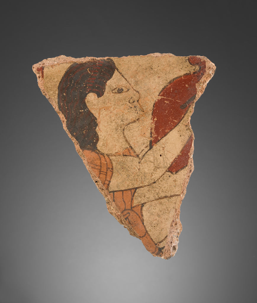 Unknown:Fragment of a Painted Panel, Poster Print Wall Art