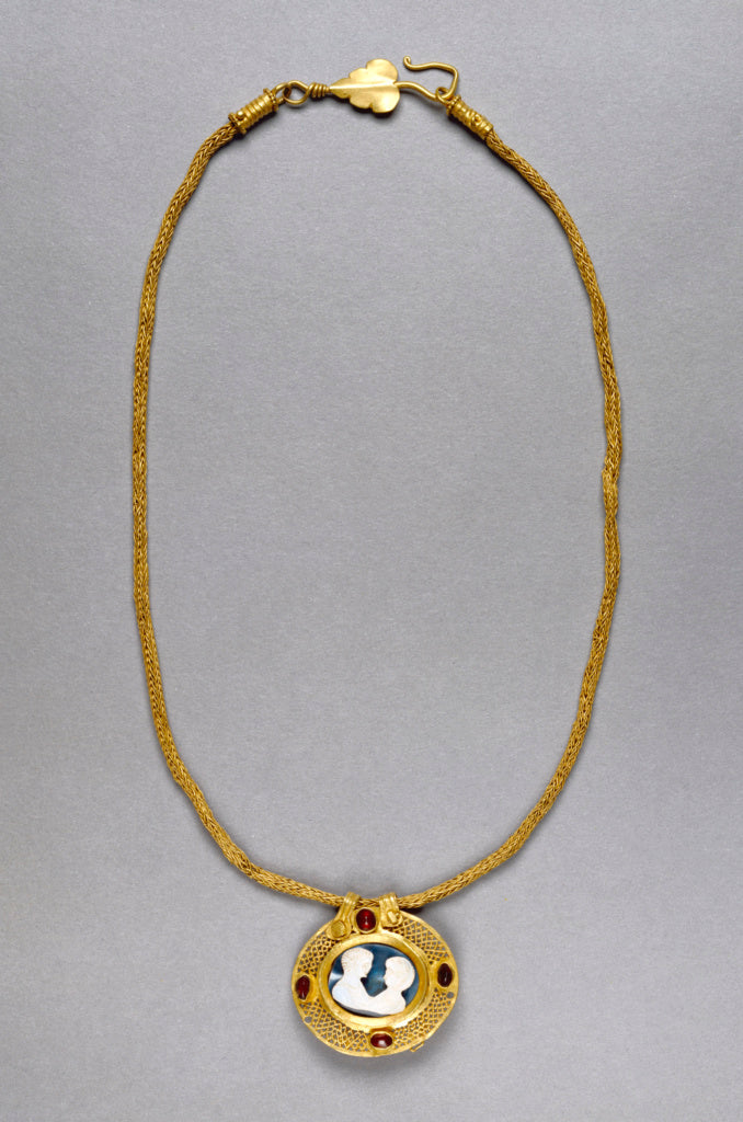 Unknown:Necklace with Cameo Pendant, Poster Print Wall Art