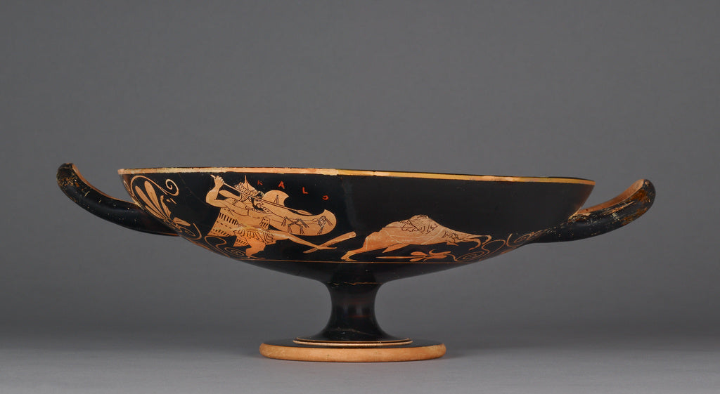 Skythes , active about 520 - 490 BC):Attic Red-Figure Kylix , Poster Print Wall Art