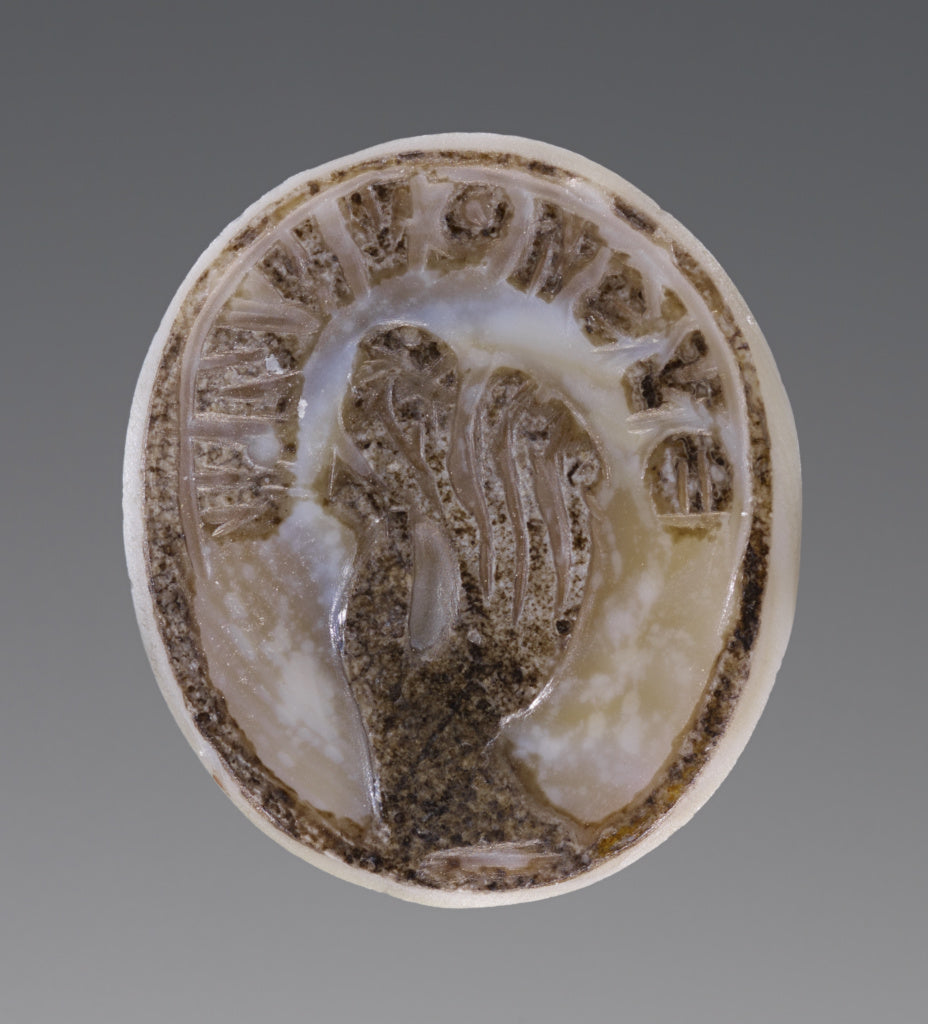 Unknown:Cameo Gem with a Hand pinching an Ear, Poster Print Wall Art