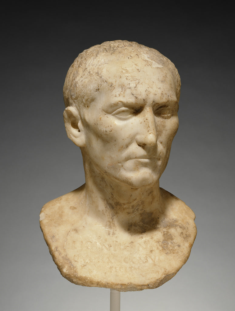 Unknown:Bust of L. Licinius Nepos, Poster Print Wall Art