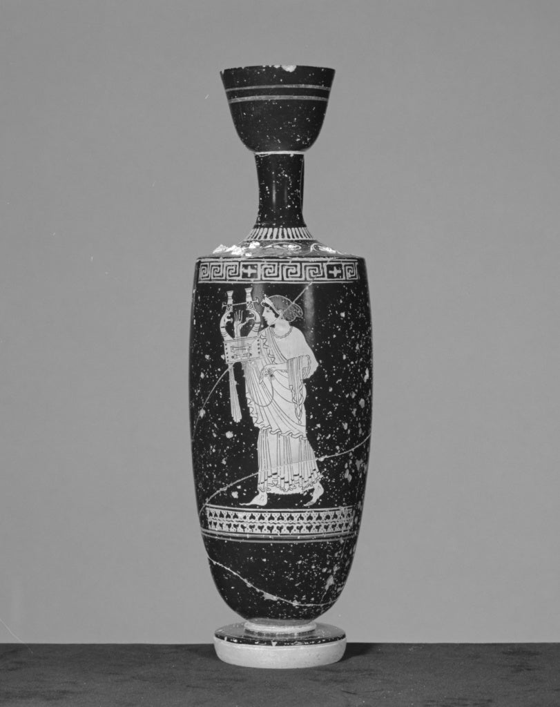 Unknown:Imitation of an Attic Red-Figure Lekythos, Poster Print Wall Art
