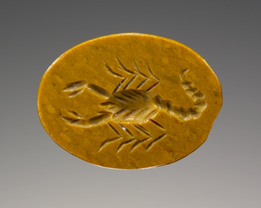 Unknown:Engraved Gem with a Scorpion and a Magical Inscripti, Poster Print Wall Art