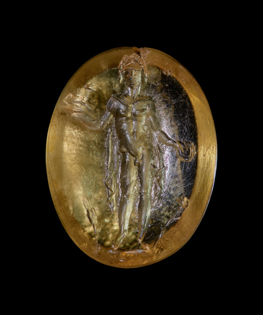 Unknown:Engraved Gem with Bonus Eventus, Poster Print Wall Art
