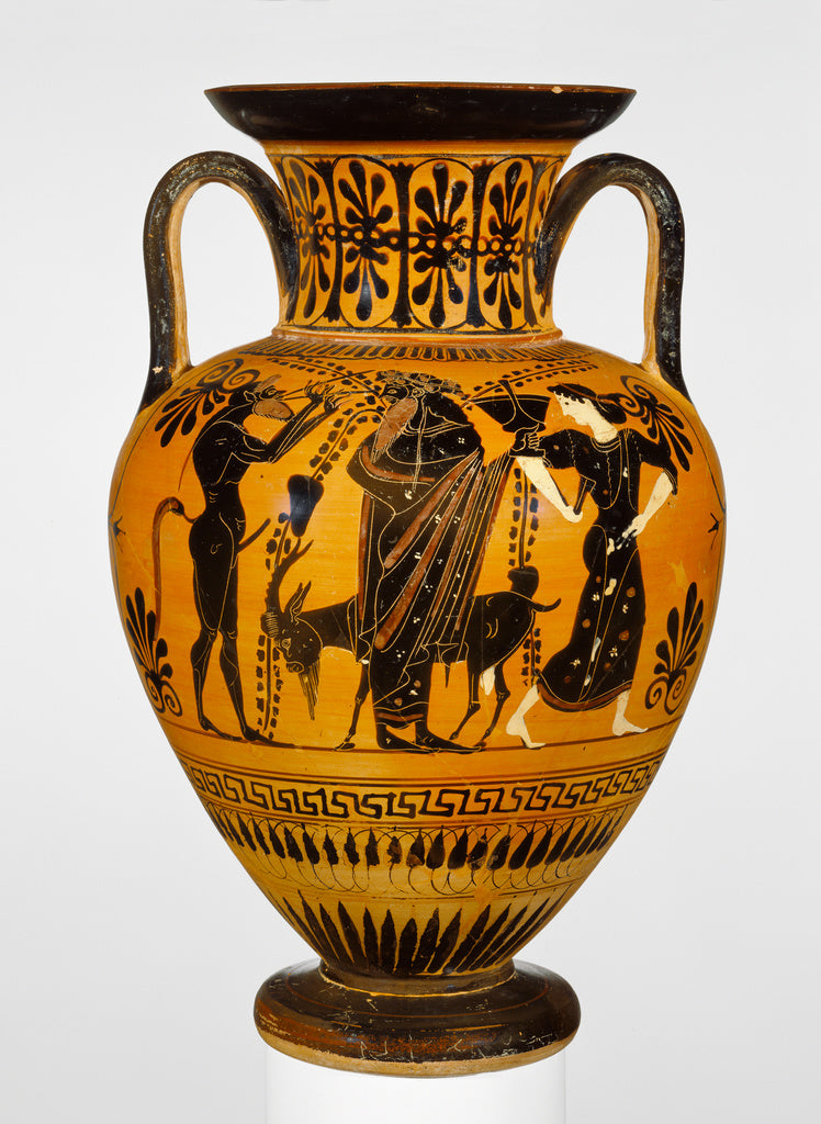 Unknown:Black-Figure Neck Amphora, Poster Print Wall Art