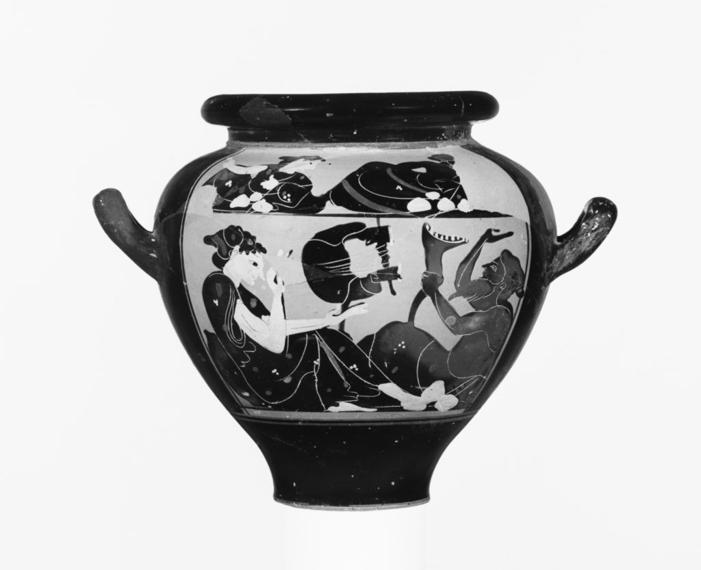 Beaune Painter:Attic Black-Figure Stamnos, Poster Print Wall Art