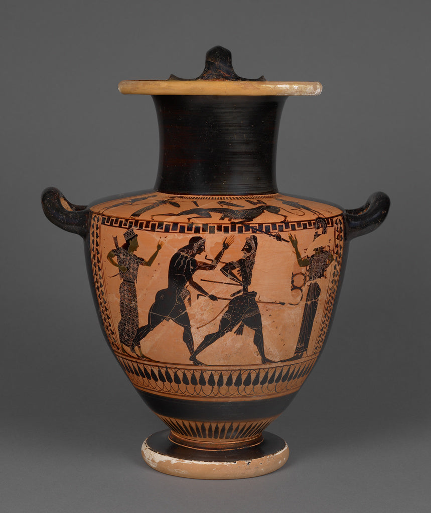 Lykomedes PainterAttributed to:Attic Black-Figure Hydria, Poster Print Wall Art