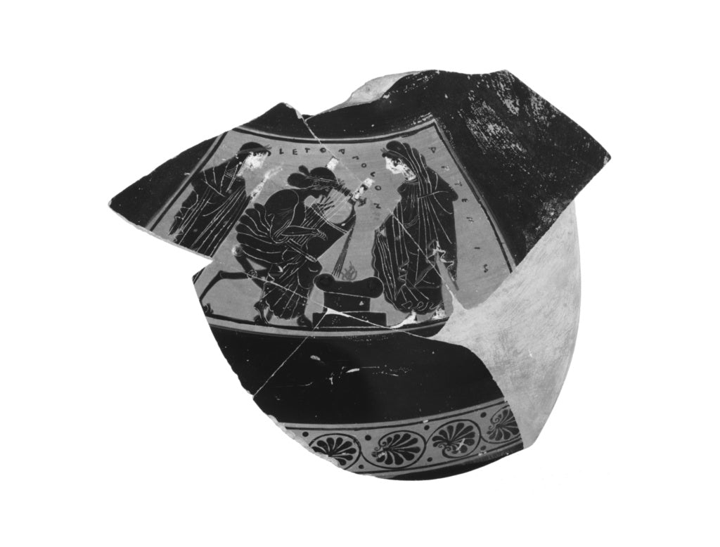 Unknown:Attic Black-Figure Kalpis Fragment, Poster Print Wall Art