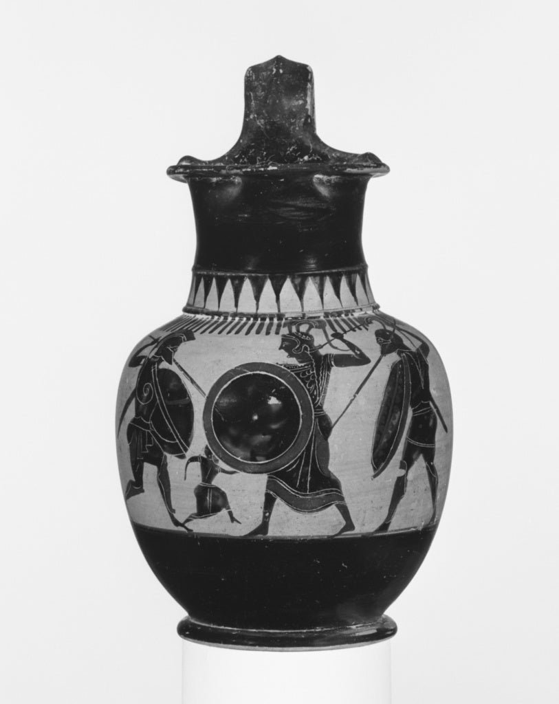 Unknown:Attic Black-Figure Oinochoe (Shape 2), Poster Print Wall Art