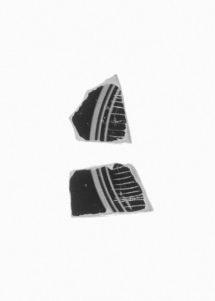 Unknown:Fragment of an Attic Black-Figure Cup, Poster Print Wall Art
