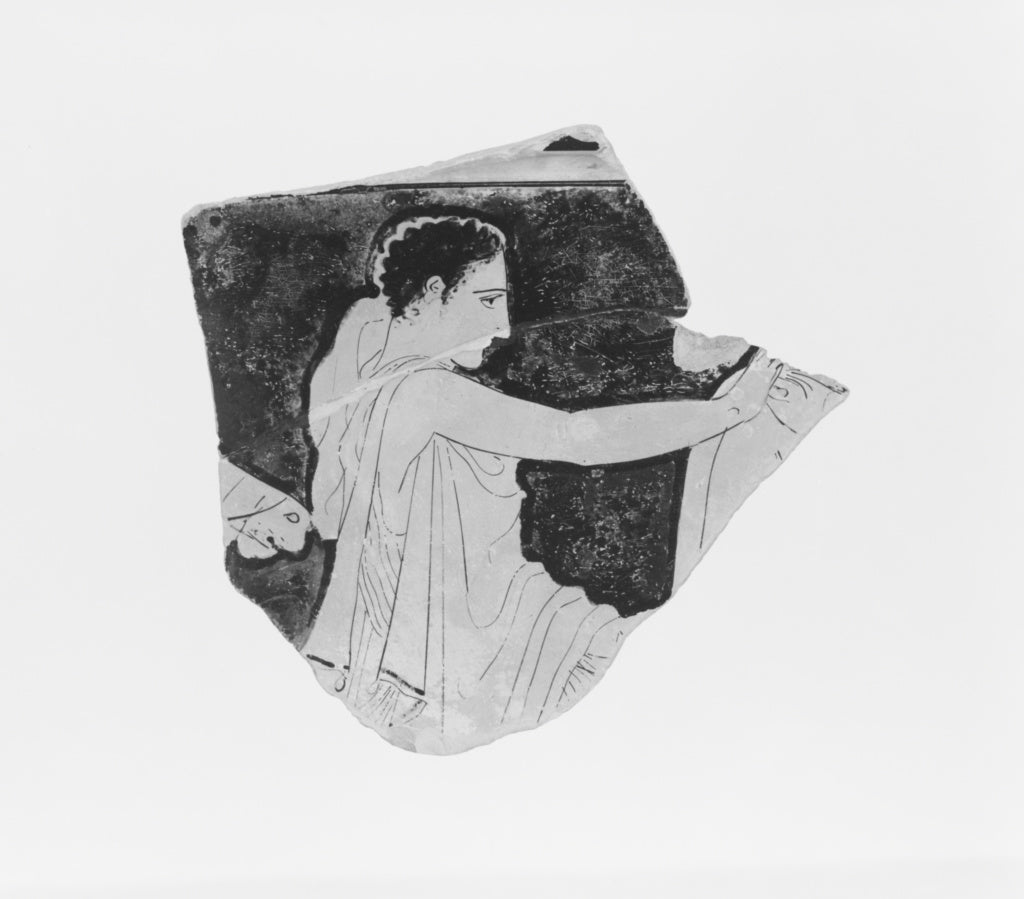 PolygnotosCircle of:Attic Red-Figure Bell Krater Fragment, Poster Print Wall Art
