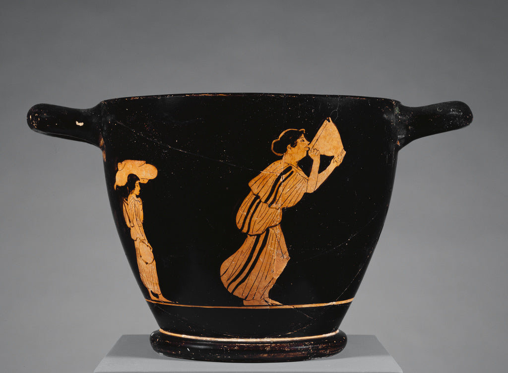 Unknown:Attic Red-Figure Skyphos, Poster Print Wall Art