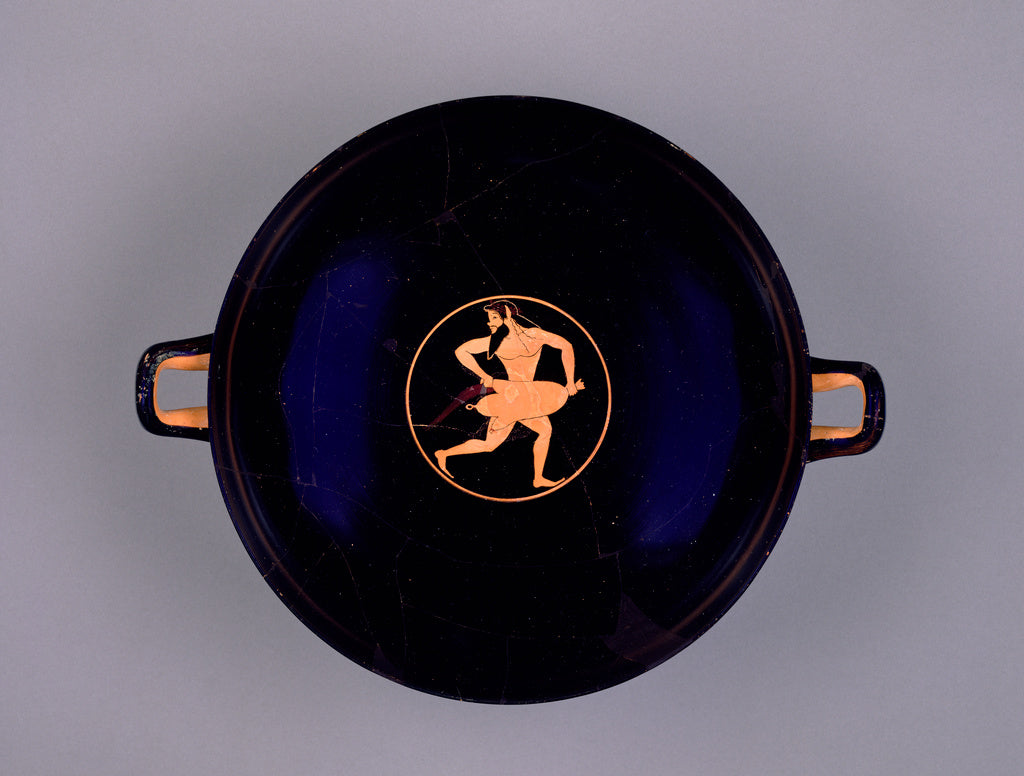 Oltos , active about 525 - 500 B.C.):Attic Red-Figure Cup, Poster Print Wall Art