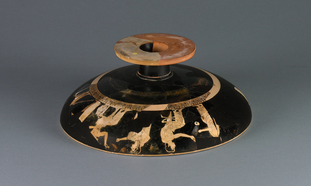 Psiax , active about 525 - 510 B.C.):Attic Red-Figure Cup Ty, Poster Print Wall Art