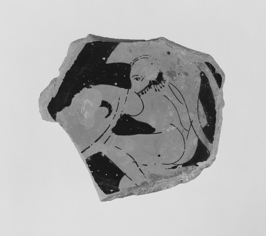 Pithos Painter:Attic Red-Figure Cup Fragment, Poster Print Wall Art