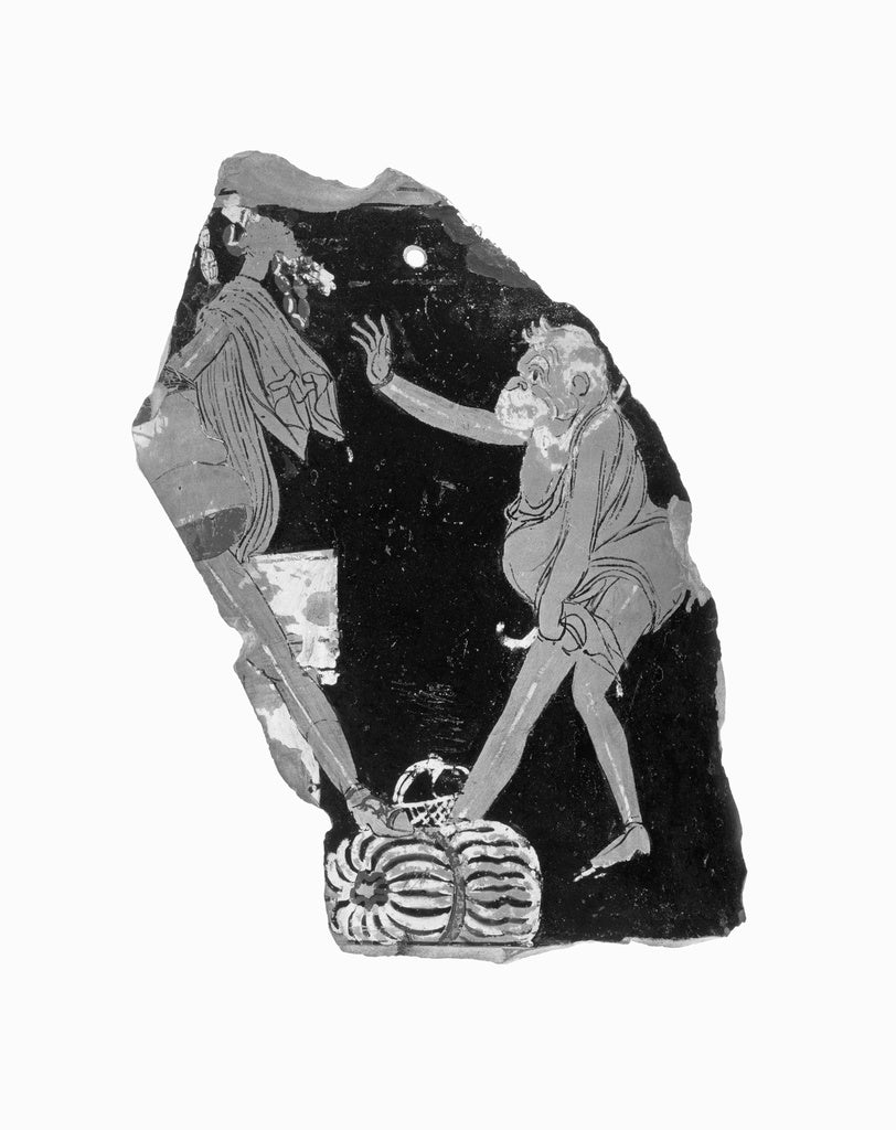 Unknown:Sicilian Red-Figure Calyx Krater Fragment, Poster Print Wall Art