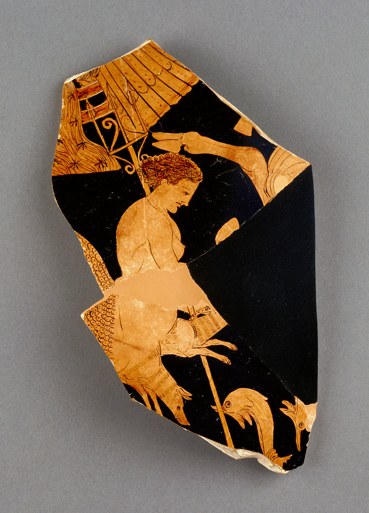 Black Fury Group , active early 300s B.C.):Fragment of an Ap, Poster Print Wall Art